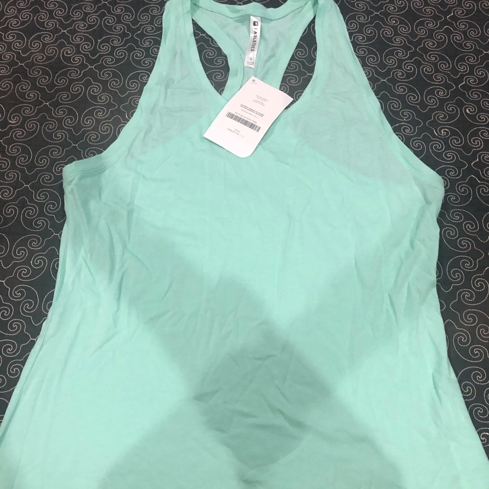 Fabletics tank top-aqua- large-NWT